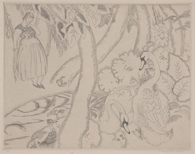 Leda, kolem roku 1928 (lept) od Thomas Handforth
