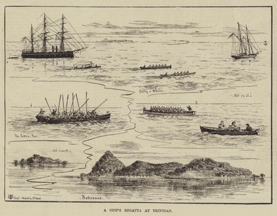 Lodní regata na Trinidadu od Thomas Harrington Wilson