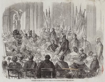 Banket pro ministry Jejího Veličenstva v Mansion House od Thomas Harrington Wilson