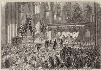 Sborový sňatek reverenda Arthura Thynna se slečnou Kendall, ve Westminsterském opatství v úterý týden od Thomas Harrington Wilson