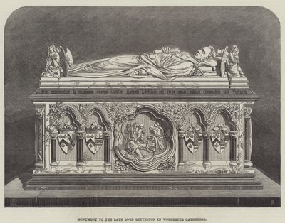 Pomník zesnulého lorda Lytteltona ve worcesterské katedrále od Thomas Harrington Wilson