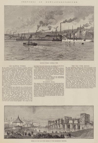 Náčrtky Newcastle-upon-Tyne od Thomas Harrington Wilson