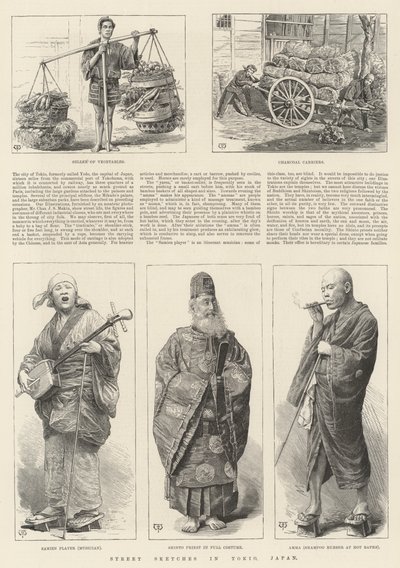 Street Sketches in Tokio, Japonsko od Thomas Harrington Wilson