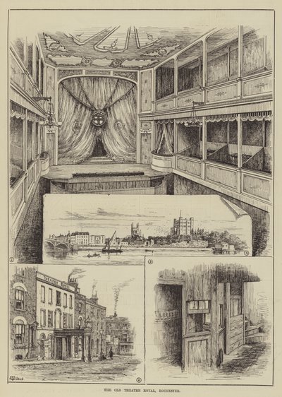 The Old Theatre Royal, Rochester od Thomas Harrington Wilson