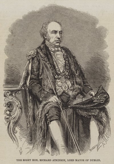 Ctihodný Richard Atkinson, primátor Dublinu od Thomas Harrington Wilson