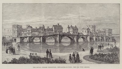 Royal Jubilee Exhibition, Newcastle-on-Tyne, Old Tyne Bridge od Thomas Harrington Wilson