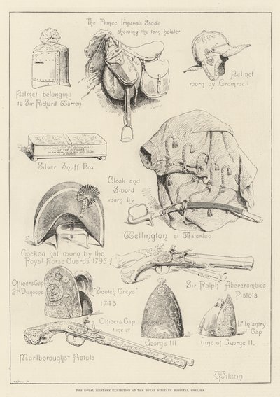 Královská vojenská výstava v Royal Military Hospital, Chelsea od Thomas Harrington Wilson