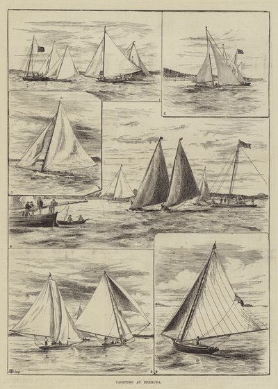 Jachting na Bermudách od Thomas Harrington Wilson