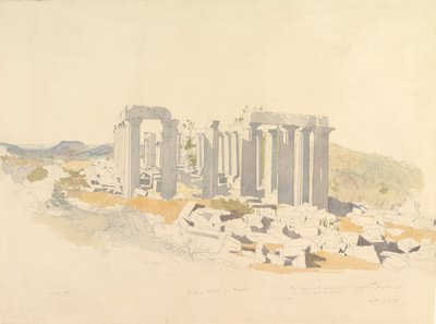 Apollónův chrám v Bassae, 1843. od Thomas Hartley Cromek