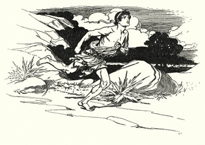 Bitva u Marathonu (litografie) od Thomas Heath Robinson
