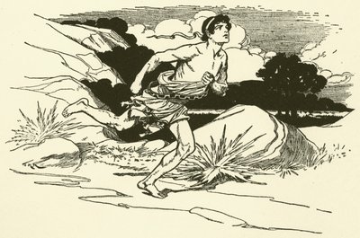 Přinášíme zprávy z Marathonu (rytina) od Thomas Heath Robinson