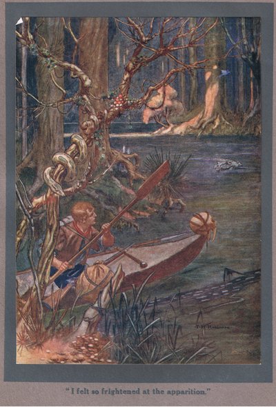Cítila jsem se tak vyděšená z toho zjevení (barevná litografie). od Thomas Heath Robinson