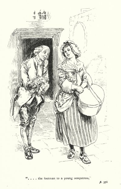 Ilustrace k Sentimentální cestě, Laurence Sterne (litografie) od Thomas Heath Robinson