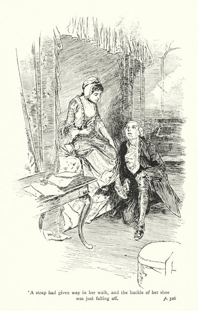 Ilustrace k Sentimentální cestě, Laurence Sterne (litografie) od Thomas Heath Robinson