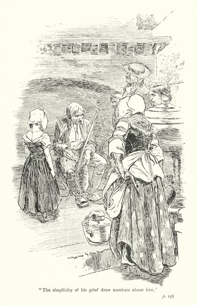Ilustrace k Sentimentální cestě, Laurence Sterne (litografie) od Thomas Heath Robinson