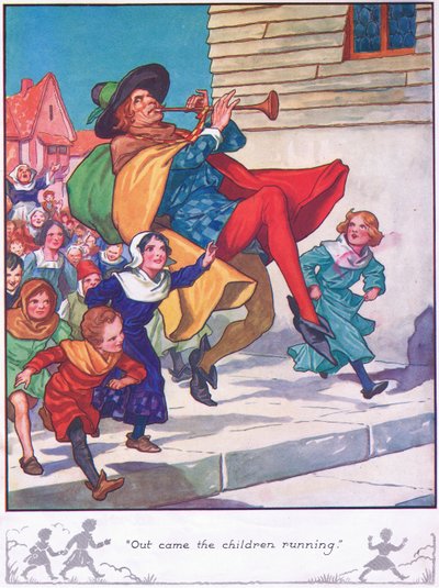 Ven vyběhly děti (barevná litografie) od Thomas Heath Robinson