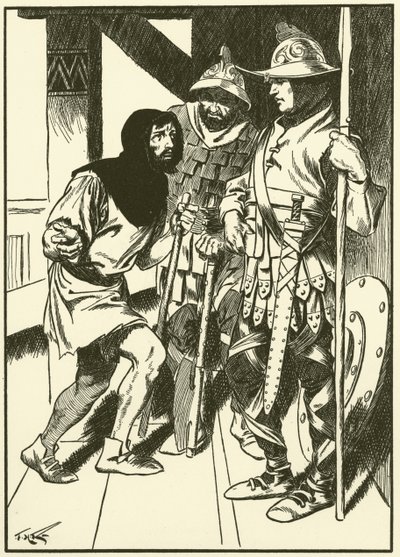 Hořák na dřevěné uhlí v paláci (rytina) od Thomas Heath Robinson
