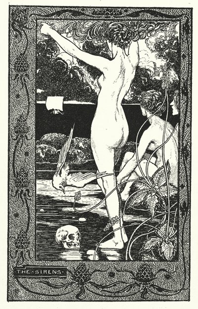 Sirény (litografie) od Thomas Heath Robinson