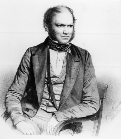 Charles Darwin, 1849 od Thomas Herbert Maguire
