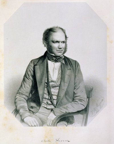 Charles Robert Darwin (1809-82) 1849 od Thomas Herbert Maguire