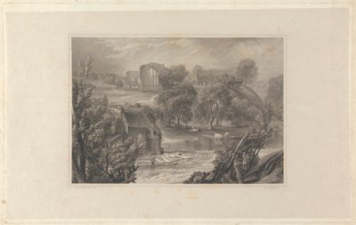 Egglestone Abbey, poblíž hradu Barnard od Thomas Higham