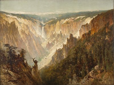 The Grand Canyon of the Yellowstone, c.1884 od Thomas Hill