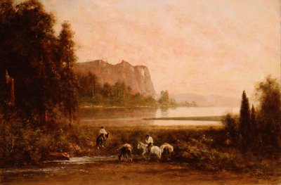 Trappers v Yosemitských horách, 1899 od Thomas Hill