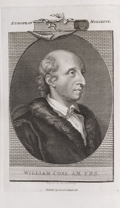 Portrét Williama Coxe 1748-1828, 1786. od Thomas Holloway