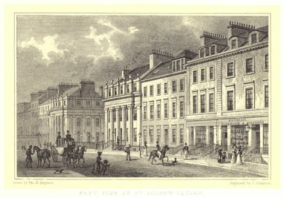 East Side of St Andrew Square (rytina) od Thomas Hosmer (after) Shepherd