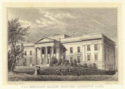The Merchant Maiden Hospital, Lauriston Lane (rytina) od Thomas Hosmer (after) Shepherd