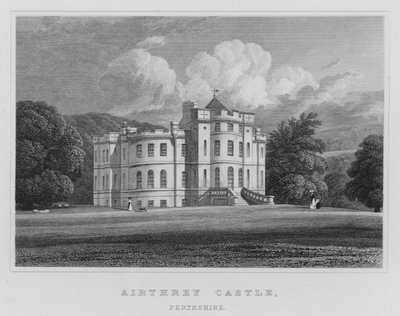 Airthrey Castle, Perthshire (rytina) od Thomas Hosmer Shepherd