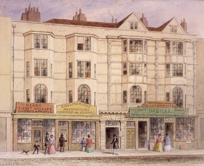 Aldersgate Street, Londýn, 1851 od Thomas Hosmer Shepherd