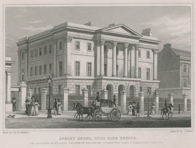 Apsley House, Hyde Park Corner, Londýn, sídlo vévody z Wellingtonu od Thomas Hosmer Shepherd