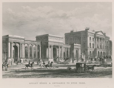 Apsley House a vstup do Hyde Parku od Thomas Hosmer Shepherd