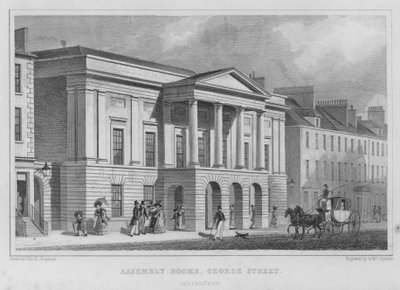Assembly Rooms, George Street, Edinburgh (rytina) od Thomas Hosmer Shepherd