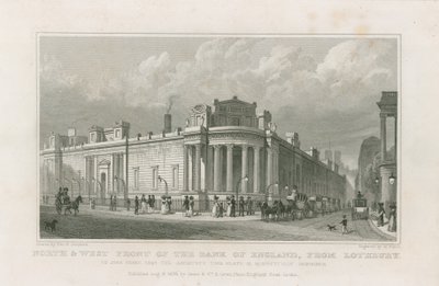 Bank of England, fronty sira Johna Soana od Thomas Hosmer Shepherd