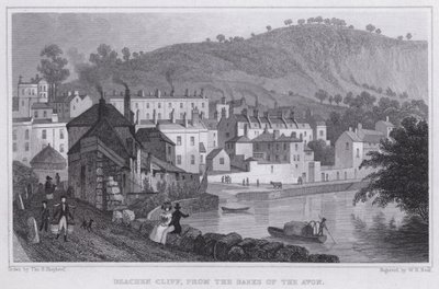 Beachen Cliff, z Banks of the Avon (rytina) od Thomas Hosmer Shepherd