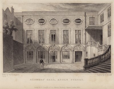 Brewers Hall v Addle Street od Thomas Hosmer Shepherd