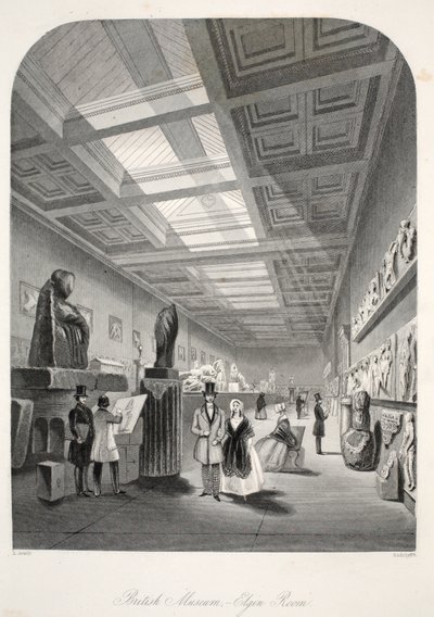 Britské muzeum, Elgin Room, z hospody 