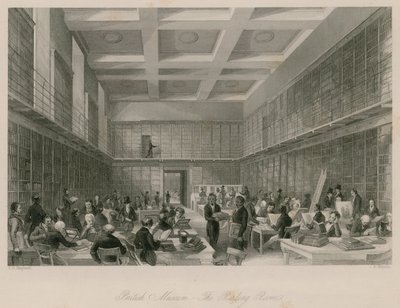 Britské muzeum, čítárna od Thomas Hosmer Shepherd