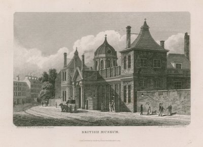 Britské muzeum v Montague House od Thomas Hosmer Shepherd