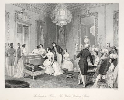 Buckinghamský palác, The Yellow Drawing Room, z hospody 