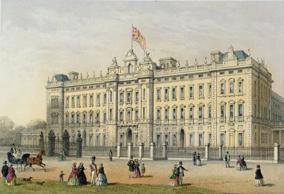 Buckinghamský palác, ryl Bachelier, hospoda. 1854 od Thomas Hosmer Shepherd