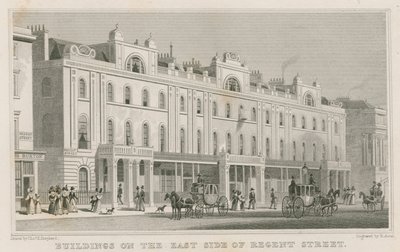 Budovy na východní straně Regent Street, Londýn od Thomas Hosmer Shepherd