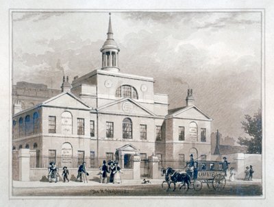 City of London ležící nemocnice, City Road, Finsbury, Londýn, c1827. od Thomas Hosmer Shepherd