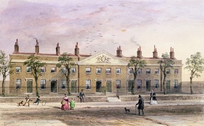 Almshouses v Frog Lane od Thomas Hosmer Shepherd