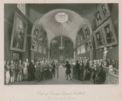 Court of Common Council, Guildhall, Londýn; Prezentace petice od Thomas Hosmer Shepherd