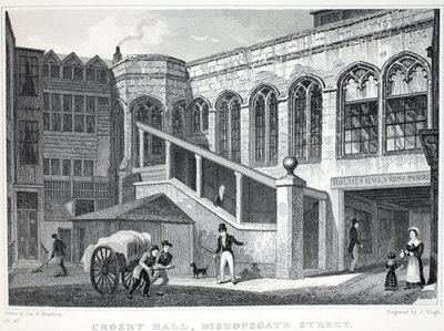 Crosby Hall, z hospody 