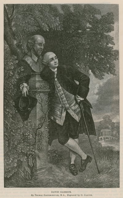 David Garrick , herec od Thomas Hosmer Shepherd