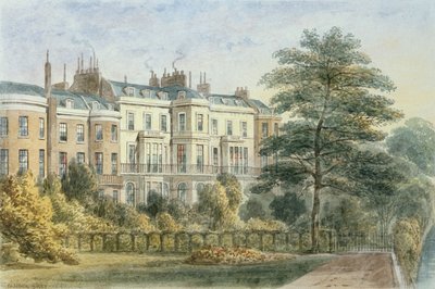 Východní průčelí domu sira Roberta Peela v Privy Garden (1788-1850) 1851 od Thomas Hosmer Shepherd